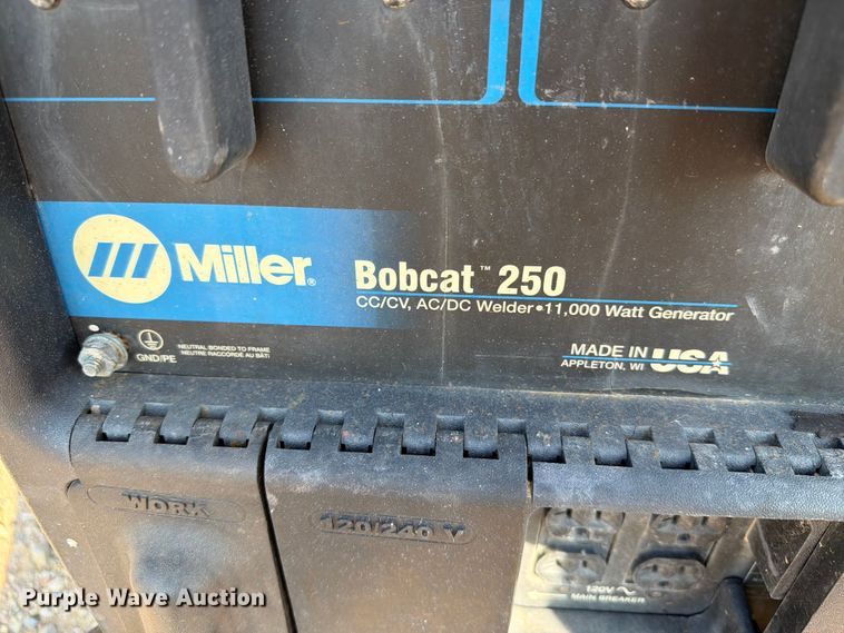 image for item DQ0036 2009 Miller Bobcat 250 welder/generator