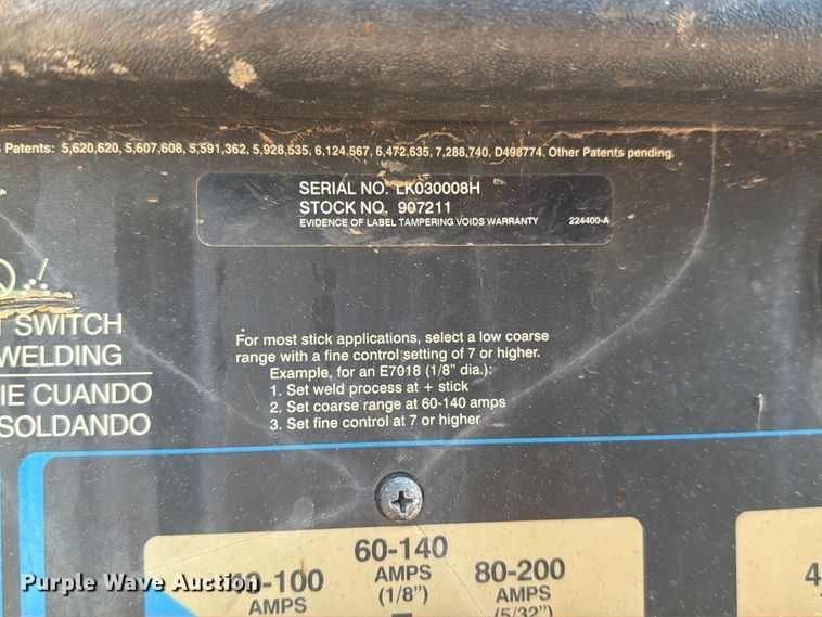 image for item DQ0036 2009 Miller Bobcat 250 welder/generator