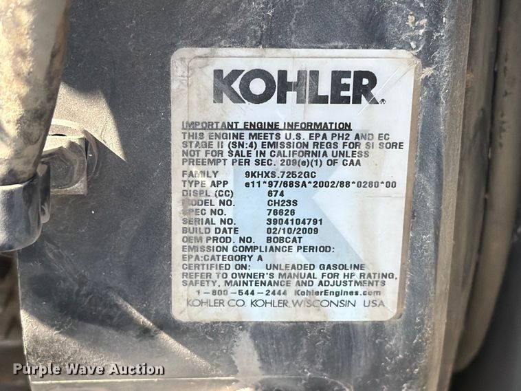 image for item DQ0037 2009 Miller Bobcat 250 welder/generator