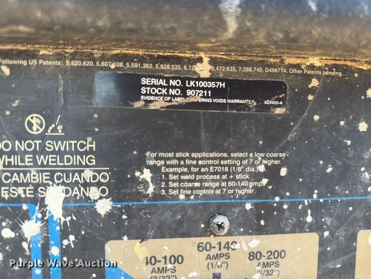 image for item DQ0037 2009 Miller Bobcat 250 welder/generator