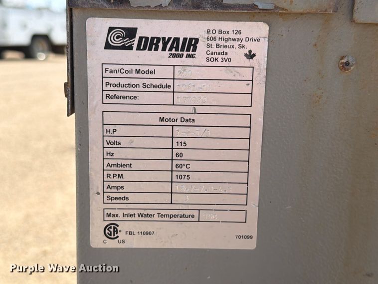 image for item DQ0042 DryAir 2000-1200SE portable heaters