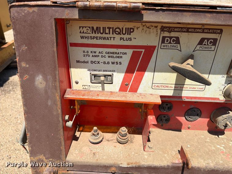 image for item DQ0046 Multiquip DCX-8.8 WSS welder/generator