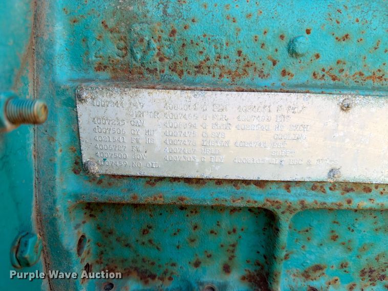 image for item DQ0048 1972 Onan 45 DYJ generator