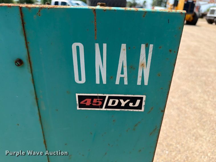 image for item DQ0048 1972 Onan 45 DYJ generator