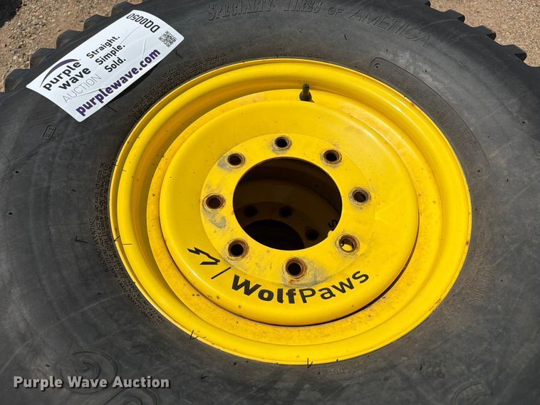 image for item DQ0050 (4) Wolf Paw 9.00-16LT tires and wheels