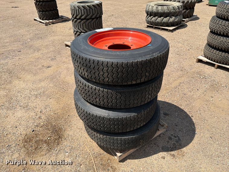 image for item DQ0051 (4) Bridgestone R250 255/70R22.5 tires and wheels