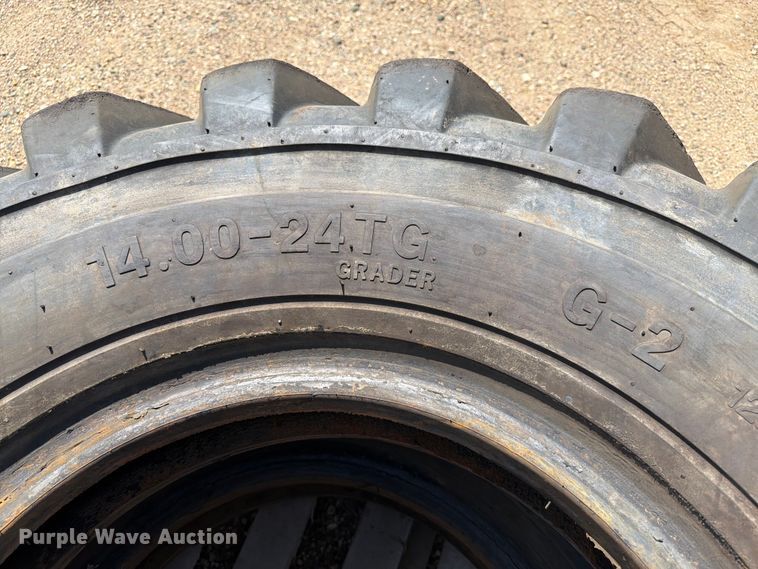 image for item DQ0053 (4) 14.00-24TG tires