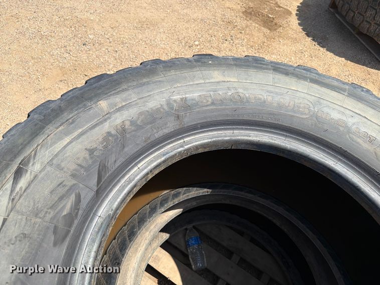 image for item DQ0059 (3) 17.5R25 tires