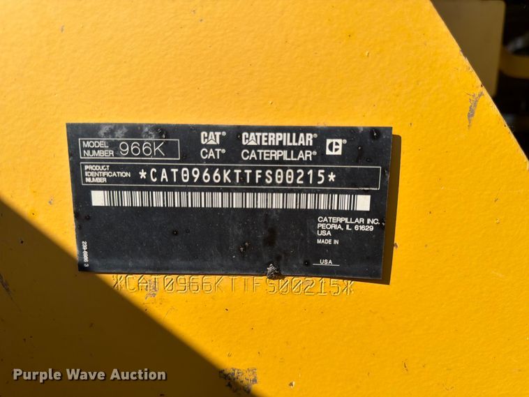 image for item DQ7916 2011 Caterpillar 966K wheel loader