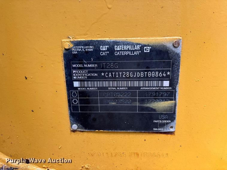 image for item DU6377 2004 Caterpillar IT28G wheel loader