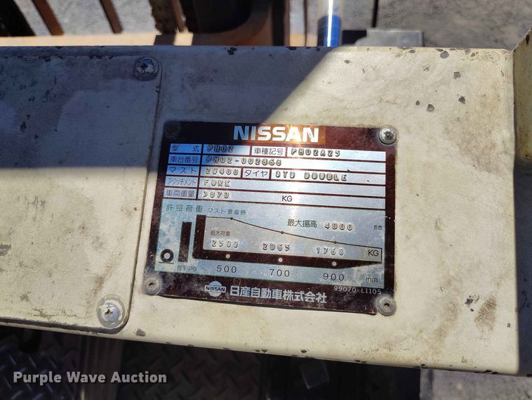 image for item ED0172 Nissan forklift