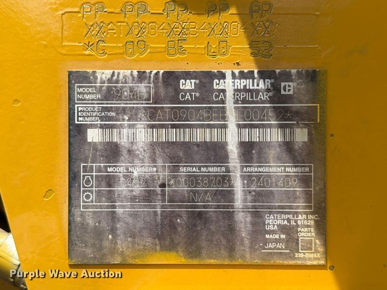 image for item ED5330 2006 Caterpillar 904B wheel loader