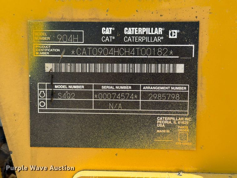 image for item ED5331 2009 Caterpillar 904H wheel loader
