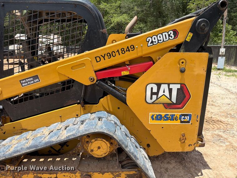 image for item ED5332 2020 Caterpillar 299D3 tracked skid steer loader