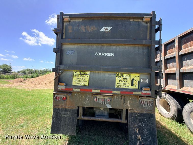 image for item ED5392 2011 Warren WHDT3996-2-SS-P ejector trailer