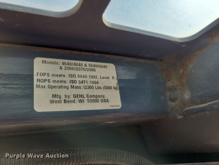 image for item EE1107 2007 Mustang 2076 skid steer loader