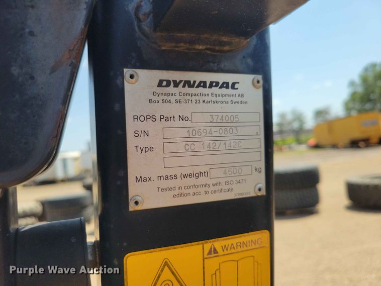 image for item EE1115 2008 Dynapac CC142 double drum vibratory roller