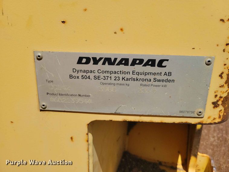 image for item EE1115 2008 Dynapac CC142 double drum vibratory roller