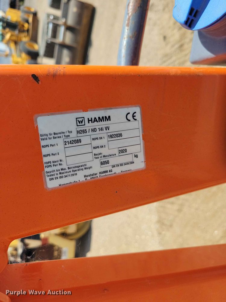 image for item EE1116 2020 Hamm HD14i double drum vibratory roller