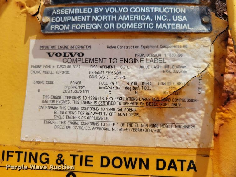 image for item EE1117 1999 Volvo L120C wheel loader