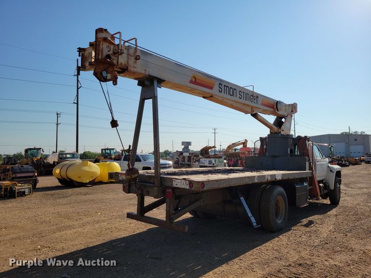 image for item EE1149 1989 Ford F800 crane truck