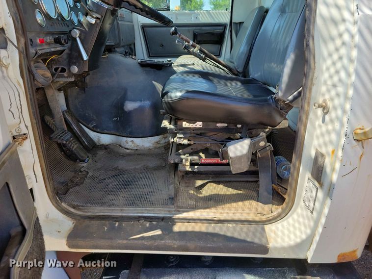 image for item EE1150 1986 GMC Bombardier truck cab and chassis with tree spade