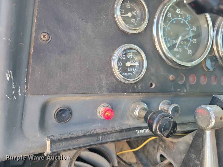 image for item EE1150 1986 GMC Bombardier truck cab and chassis with tree spade