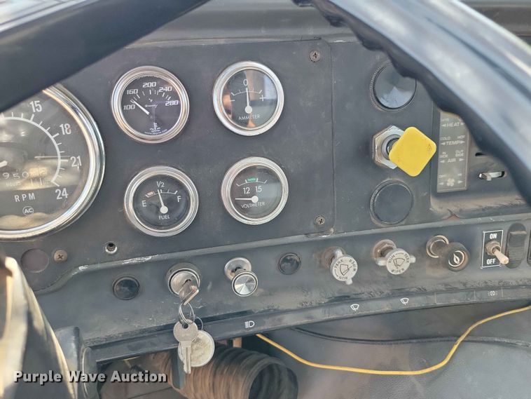 image for item EE1150 1986 GMC Bombardier truck cab and chassis with tree spade
