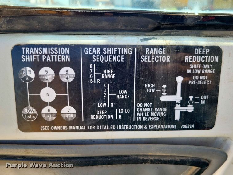 image for item EE1150 1986 GMC Bombardier truck cab and chassis with tree spade
