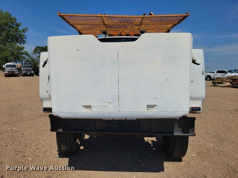 image for item EE1150 1986 GMC Bombardier truck cab and chassis with tree spade