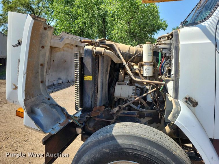 image for item EE1150 1986 GMC Bombardier truck cab and chassis with tree spade