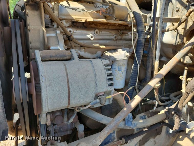 image for item EE1150 1986 GMC Bombardier truck cab and chassis with tree spade