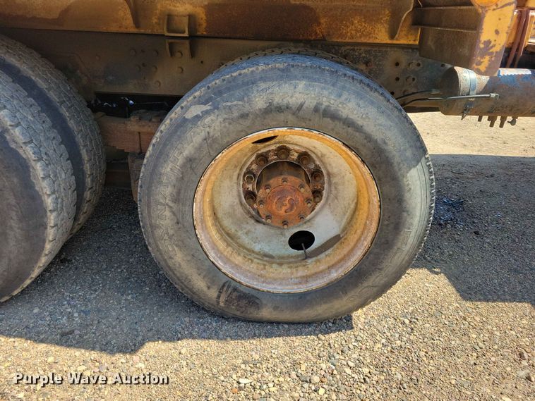 image for item EE1150 1986 GMC Bombardier truck cab and chassis with tree spade