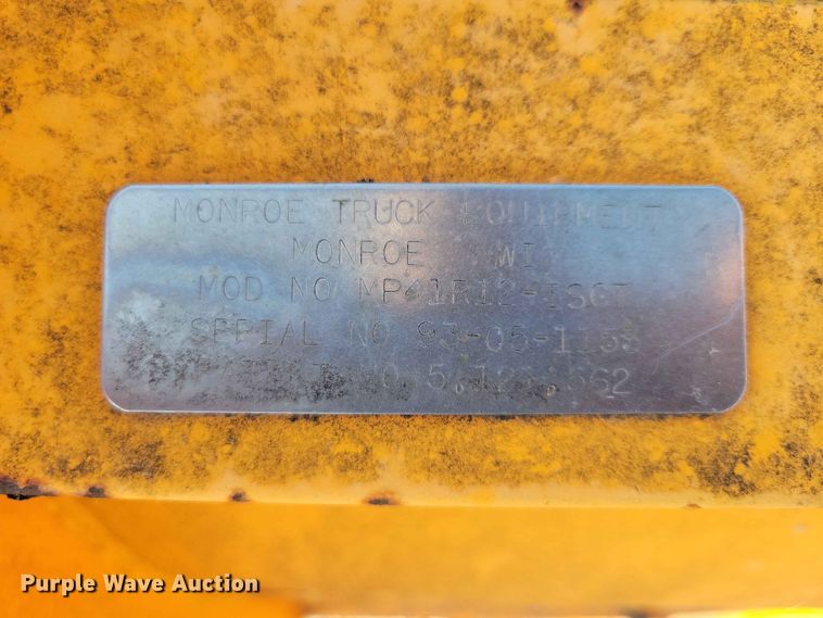 image for item EE1163 Monroe snow plow
