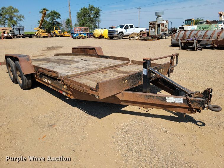 image for item EE1167 2014 Dell Rapids Custom Trailers tilt deck equipment trailer