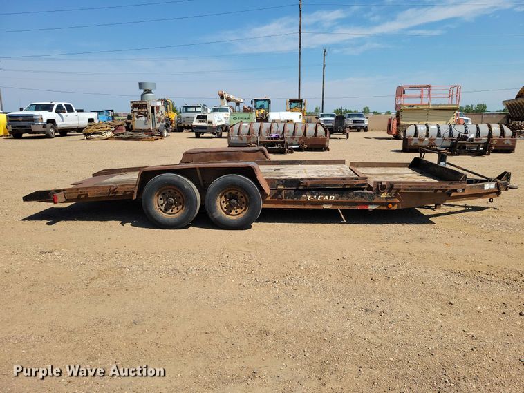 image for item EE1167 2014 Dell Rapids Custom Trailers tilt deck equipment trailer