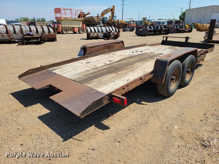 image for item EE1167 2014 Dell Rapids Custom Trailers tilt deck equipment trailer