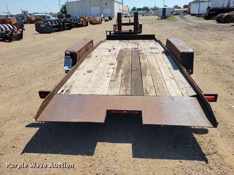 image for item EE1167 2014 Dell Rapids Custom Trailers tilt deck equipment trailer