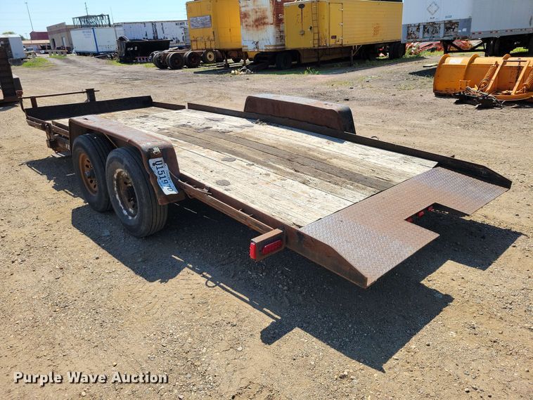 image for item EE1167 2014 Dell Rapids Custom Trailers tilt deck equipment trailer