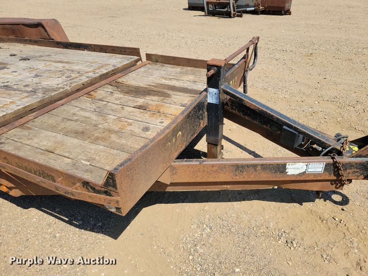 image for item EE1167 2014 Dell Rapids Custom Trailers tilt deck equipment trailer