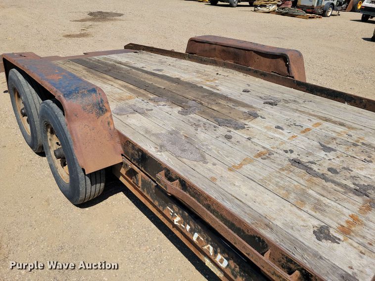 image for item EE1167 2014 Dell Rapids Custom Trailers tilt deck equipment trailer