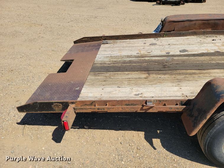 image for item EE1167 2014 Dell Rapids Custom Trailers tilt deck equipment trailer