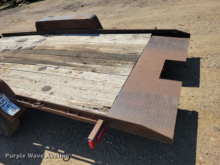 image for item EE1167 2014 Dell Rapids Custom Trailers tilt deck equipment trailer