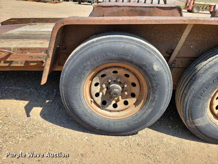 image for item EE1167 2014 Dell Rapids Custom Trailers tilt deck equipment trailer