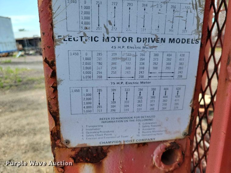image for item EE1169 E.M.M.P. MHT502E75 hoist