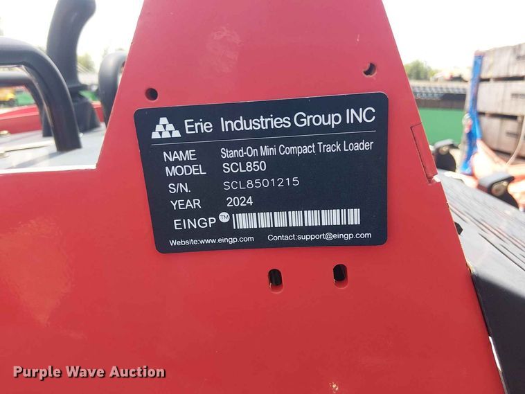 image for item EE1504 2024 Erie Industries SCL850 compact utility loader