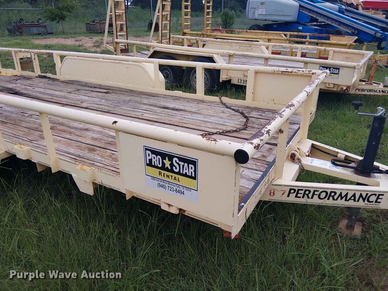 image for item EE1653 2012 Parker Performance utility trailer