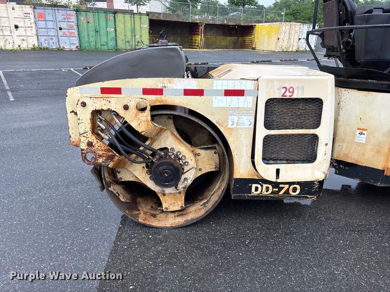 image for item EF1251 1998 Ingersoll Rand DD-70 double drum vibratory roller
