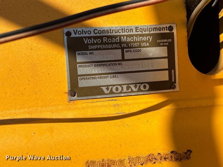 image for item EF1256 2012 Volvo PF6170 paver