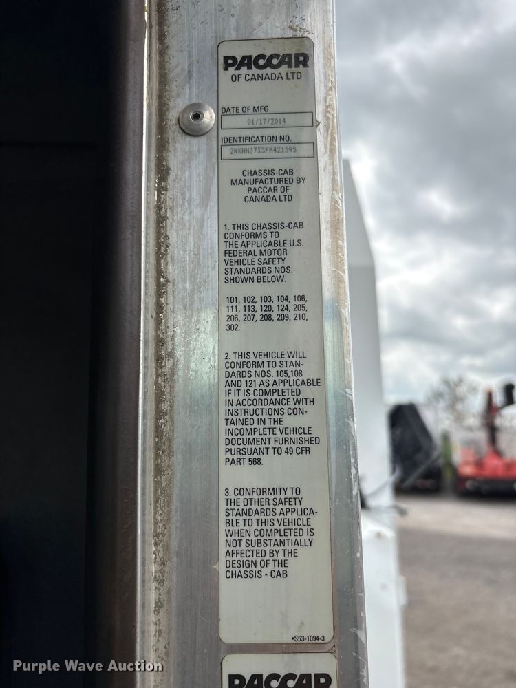 image for item EG9187 2015 Kenworth T370 utility / service truck